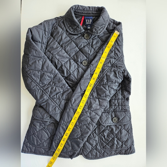 Gap Lightweight Quilted Jacket Womens Black Puffer Button Pockets XS - Picture 9 of 16